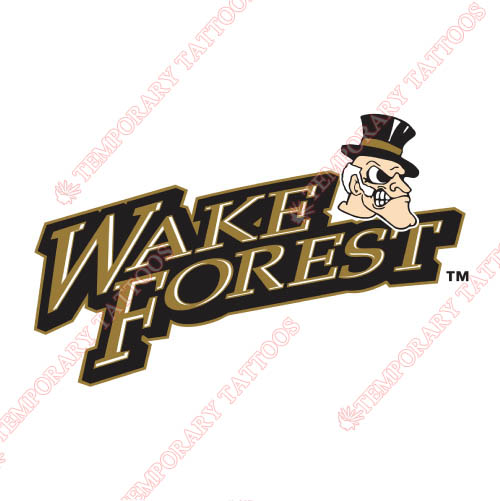 Wake Forest Demon Deacons Customize Temporary Tattoos Stickers NO.6872